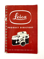 Vintage Leica Product Directory Catalog 1950s Ernst Leitz Camera Accessories