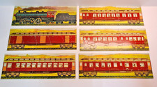 Antique Early 1900s Milton Bradley Floor Strip Puzzle Twilight Express 9' Long