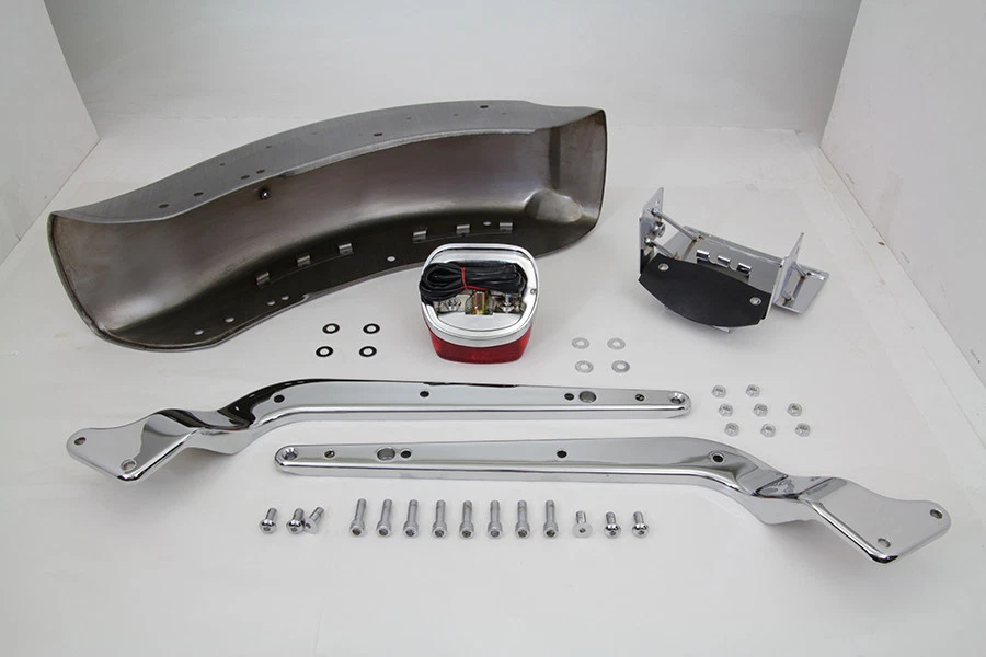 Kit guardabarros trasero con puntales réplica para Harley Davidson Foto 3 de 4