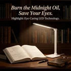 LED Table Desk Lamp USB Charging 3 Modes Touch Control Eye Caring Light Lamp
