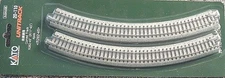 Kato 20-110 N Scale 11" Radius 45° Curved UniTrack (Pack of 4)