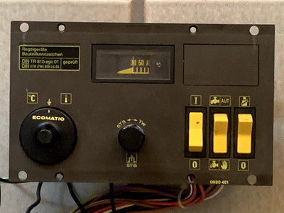 Buderus TR 81b ego 01, Bedienmodul für Schaltkasten Ecomatic UMB, Bj. 1985