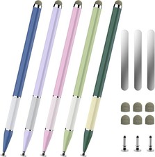Bopomofo Stylus Pen for Touchscreen,5 Pink/Purple/Blue/Light Green/Dark Green