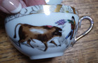 Vintage Hand Painted Tijuana Mexico Bullfighter Cup & Saucer~Fine Bone China — photo 3