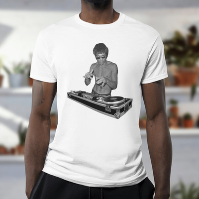 DJ BRUCE LEE T-Shirt | Lustige Neuheit Filmstar Tee | Kampfsport Schauspieler Top