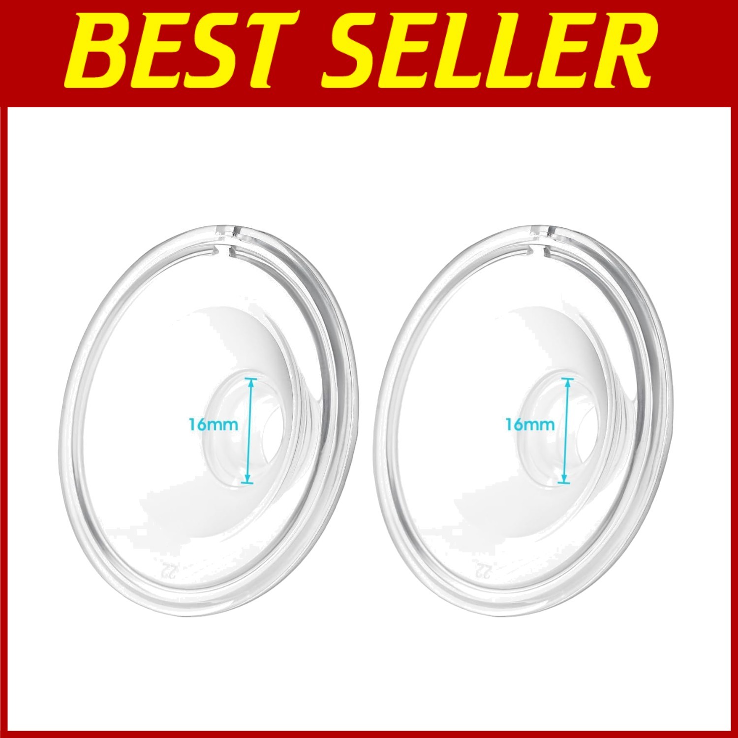 Lightweight 16mm Silicone Breast Pump Flanges Easy to Clean for Comfortable Pumping
