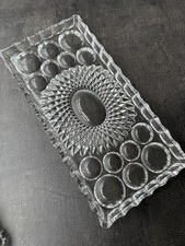 Kuchenplatte rechteckig aus Glas mit Muster