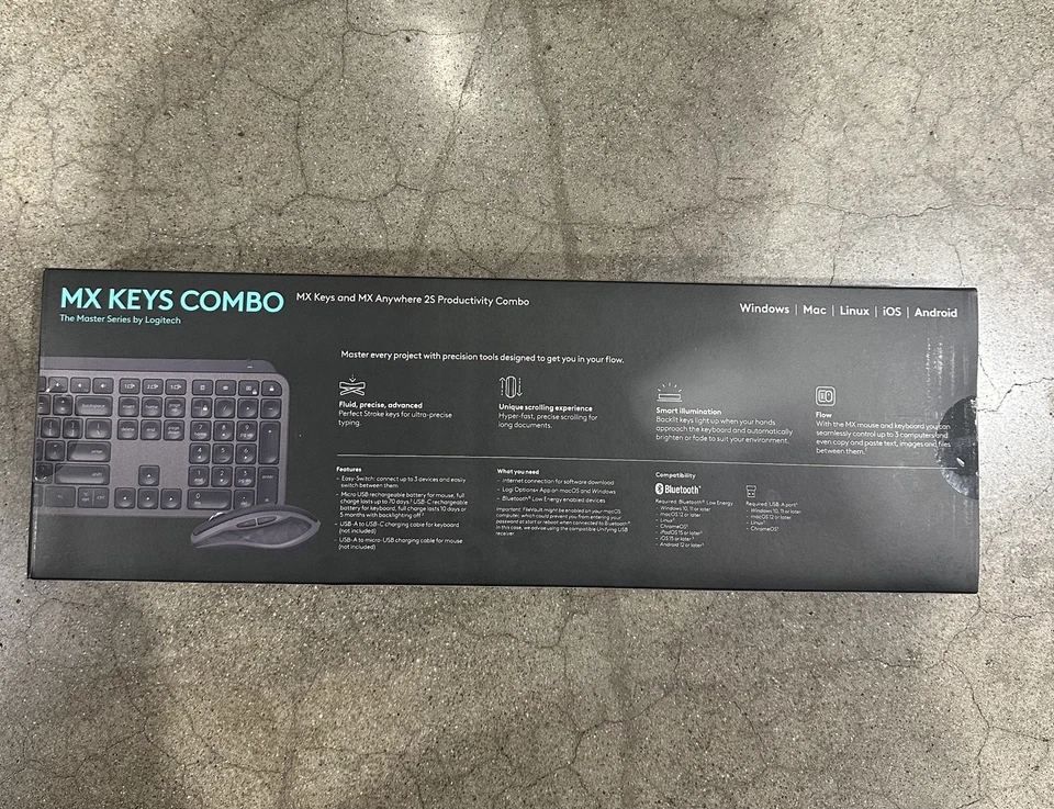 New MX Keys Combo Keyboard & Mouse - LOGITECH MX Master Series   - Image 2 of 2