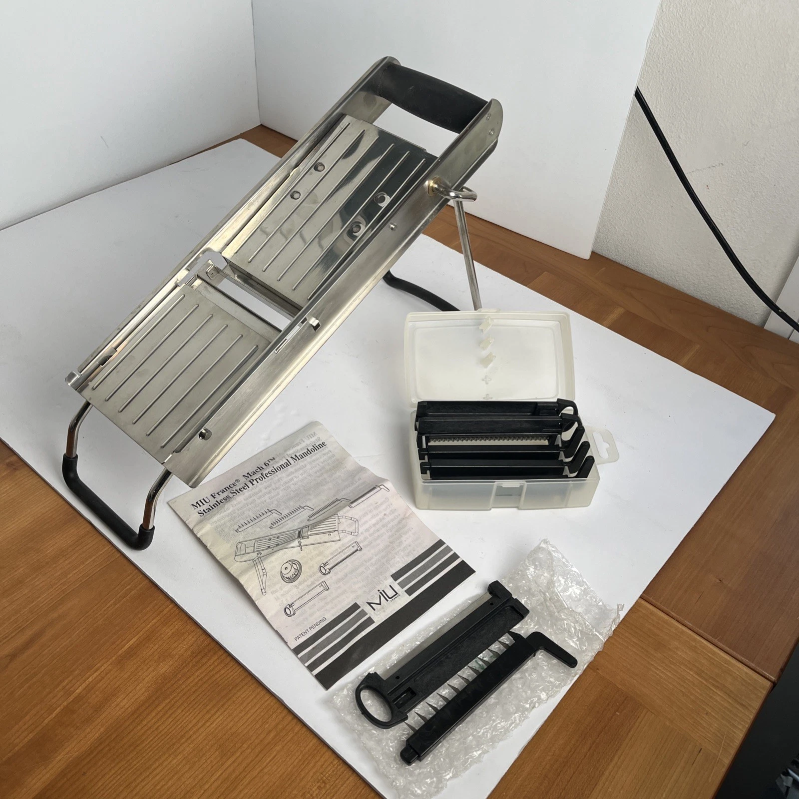 Miu France Mandoline Professional Stainless Steel Adjustable Vegetable Slicer