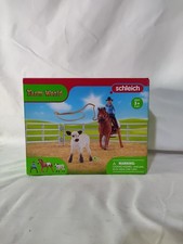 Schleich Team Roping with Cowgirl Farm World Figurine Play Set 42577