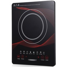 Electric Induction Hob 2200W Portable Hot Plate Hobs Digital Touch Single Cooker