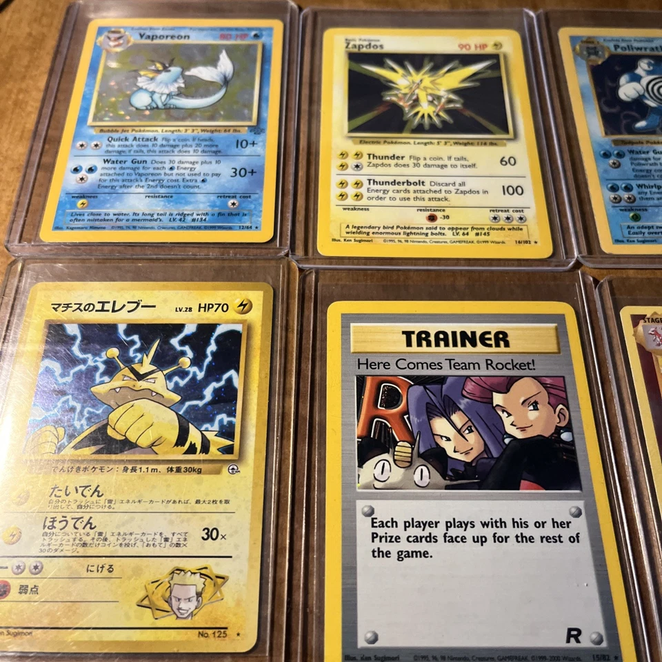 Vintage Old Pokemon Cards All WOTC 10-Pack! (x1) 1st Edition & (x1) Shadowless! - Image 2 of 4