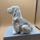 Vintage Glazed Ceramic Off White Cocker Spaniel Dog Planter. — photo 2