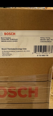 #ad #ad Bosch Ductless Climate 5000 24kBTU Mini Split Air Handler Wall Mount 2 Ton $894.00