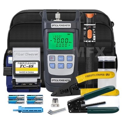 Glasfaser Fiber Optical FTTH Werkzeug Kit mit FC-6S Fiber Cleaver und Optical