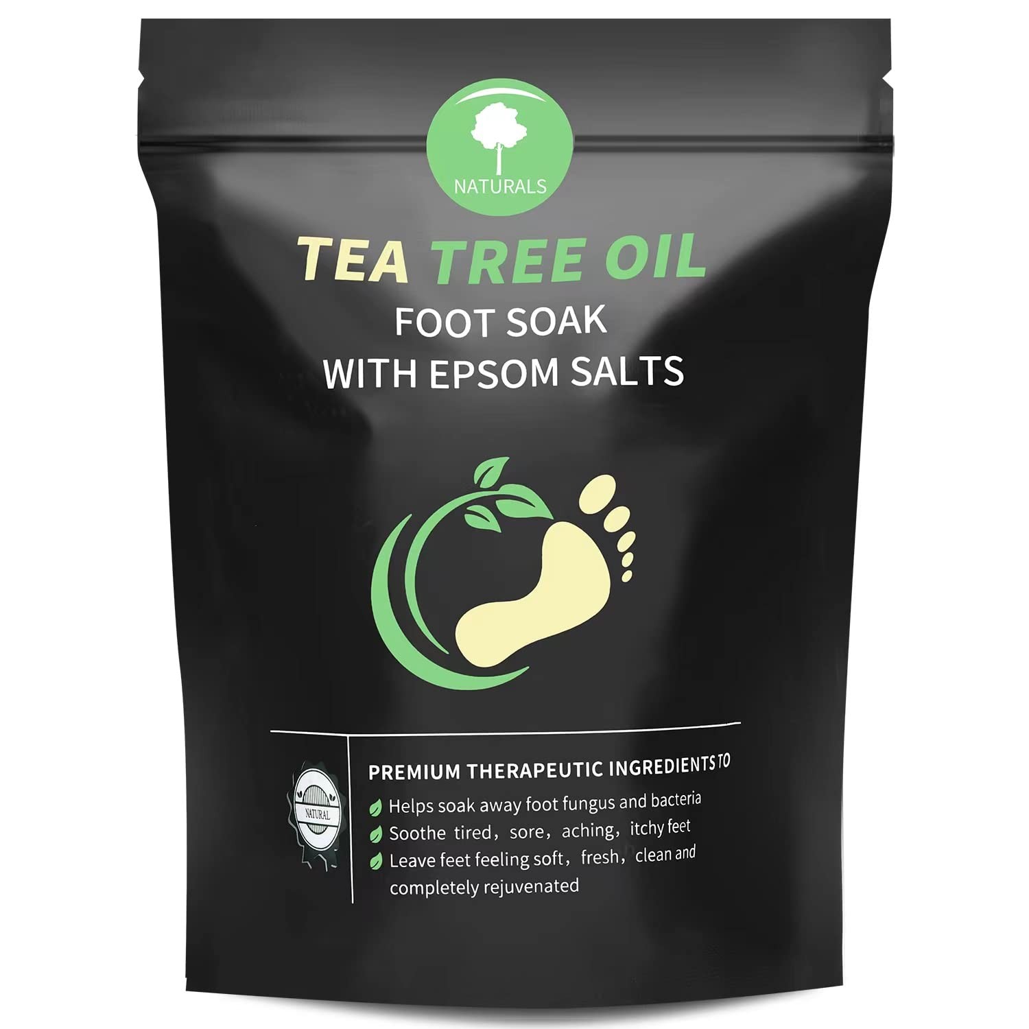 Tea Tree Oil Foot Soak with Epsom Salt - Pedicure Foot Spa f