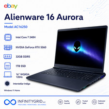 NEW Alienware 16 Aurora AC16250 16" RTX 5060 Core 7 240H 32GB 1TB SSD