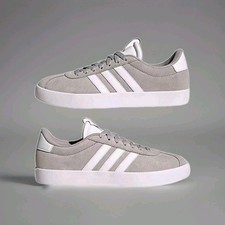 Adidas VL Court Sneakers Suede Gray Platform Women's Size 6