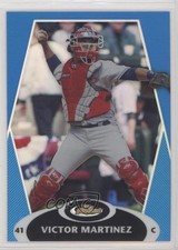 2008 Topps Finest Blue Refractor 38/299 Victor Martinez #116 0gm