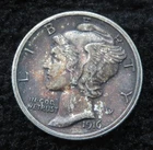 1916 Mercury Dime * Better Grade * Neat Dark Tone * 6114