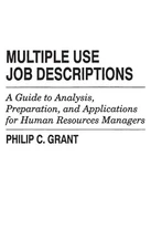 Philip C. Grant Multiple Use Job Descriptions (Hardback) (UK IMPORT)