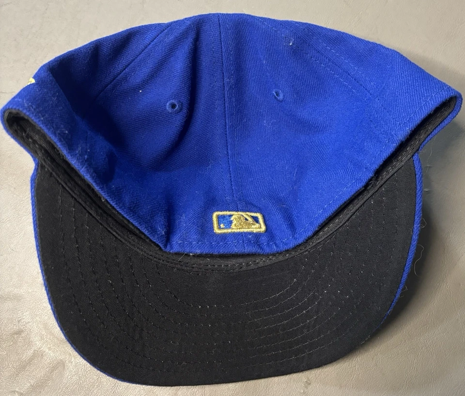 Kansas City Royals - NEW ERA 59Fifty - Fitted Hat/Cap - Size 7 1/4 - Blue/Gold - Image 3 of 4