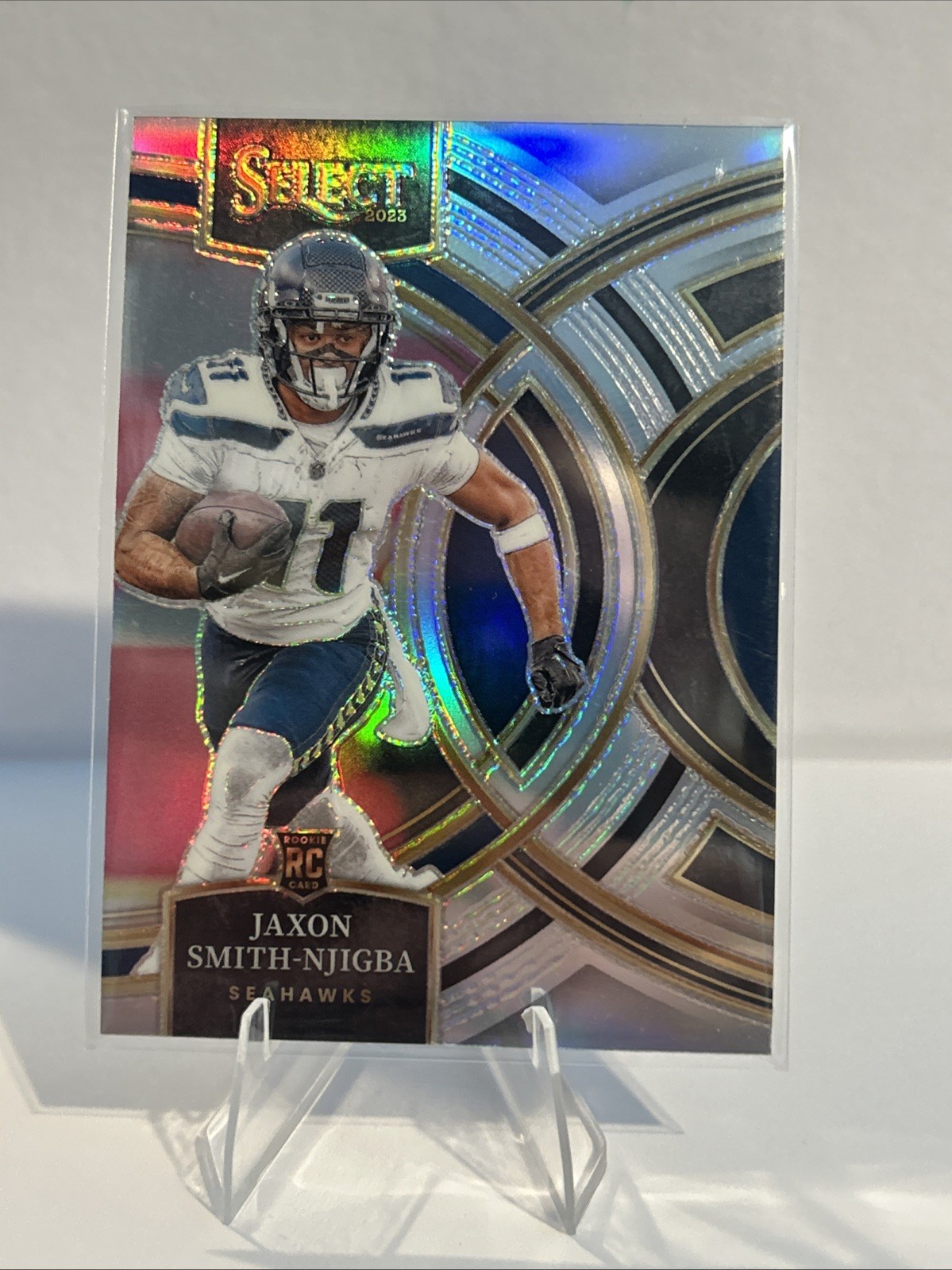 2023 Panini Select - Premier Level Jaxon Smith-Njigba #174 Silver Prizm (RC)