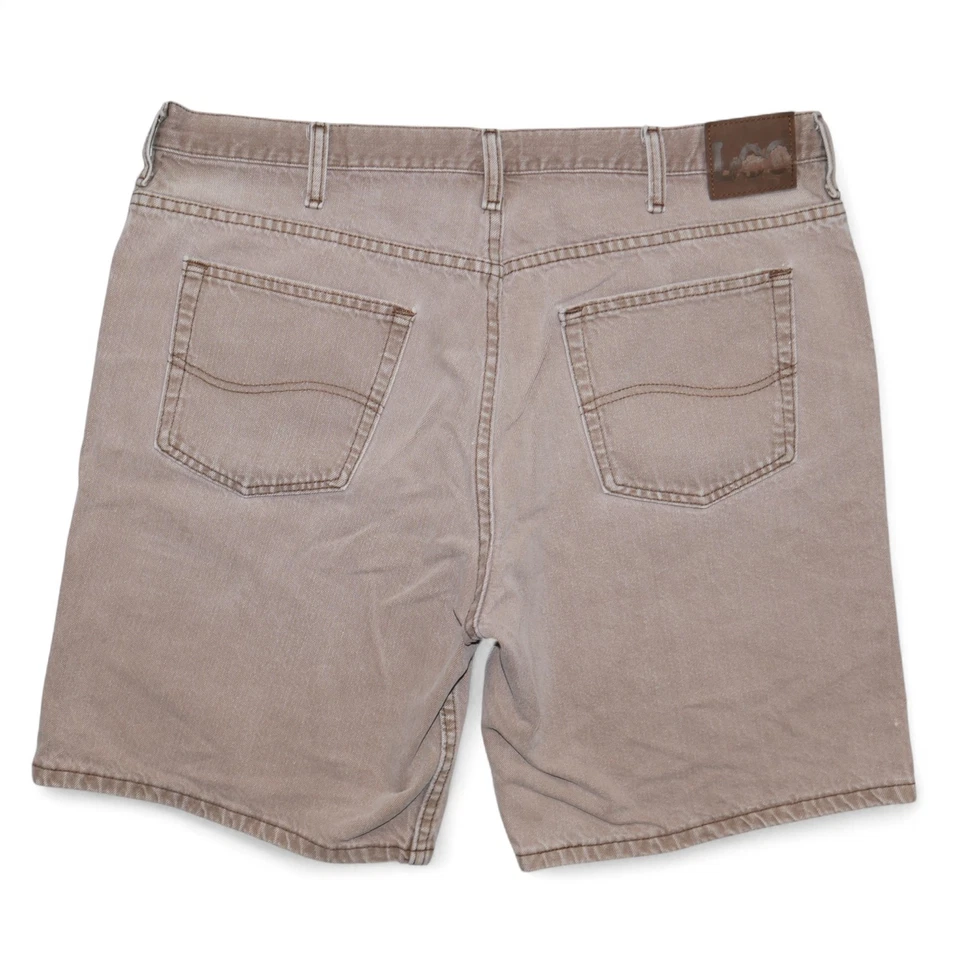 Pantalones Cortos Vaqueros LEE Para Hombre Beige Talla Real 37 Etiqueta 40 Vintage Calce Suelto Foto 2 de 4