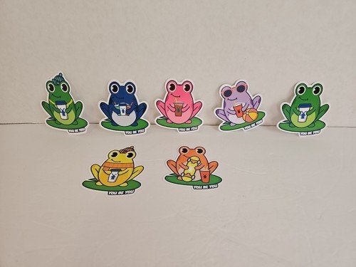 Menge 7 Niederländische Bros YOU Be YOU Frosch SEPTEMBER 2024 AUFKLEBER - Bild 2 von 13