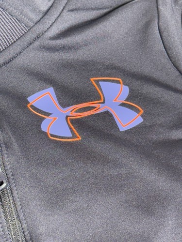 Under Armour Cold Gear Youth 1/4 Zip Purple Girls Shirt - Picture 3 of 3