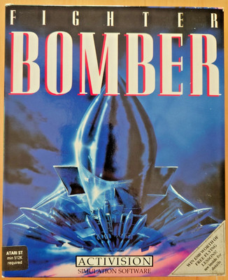 Fighter Bomber (Activision 1989) ATARI ST (2 Disc Manual Box) working 16-bit CIB