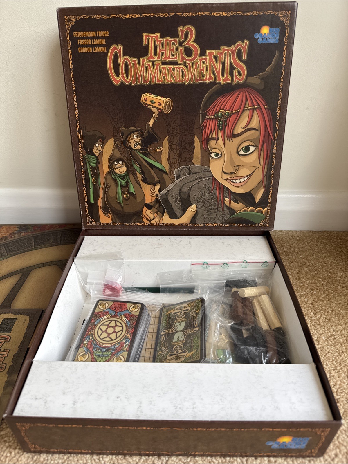 The 3 Commandments Board Game by Rio Grande Games 2008 100% Complete