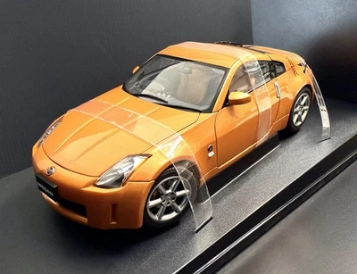 2002 Nissan Fairlady Z 350Z Z33 Sunset Orange 77317 RH Drive 1/18 AUTOart - Photo 1/4