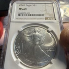 2026 (W) $1 1-oz American Silver Eagle NGC MS69 Brown Label