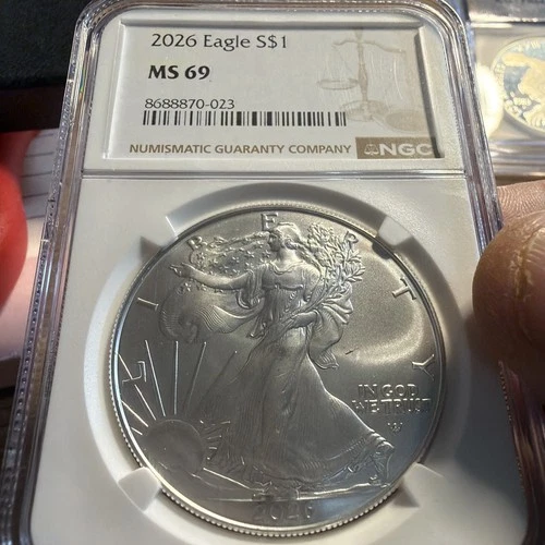 2026 (W) $1 1-oz American Silver Eagle NGC MS69 Brown Label
