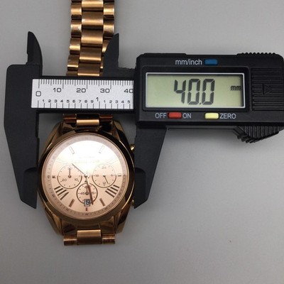 Michael Kors Bradshaw Womens Watch 40mm Chronograph MK5503 New Battery 7.75\