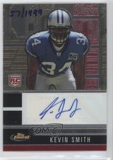 2008 Topps Finest Rookie Hand Serial Numbered 57/1999 Kevin Smith #124 Auto 3bs