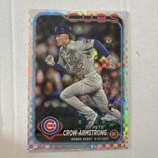 2024 Topps Chrome Update Series -Rookie Debut Pete Crow-Armstrong X-tractor Cubs