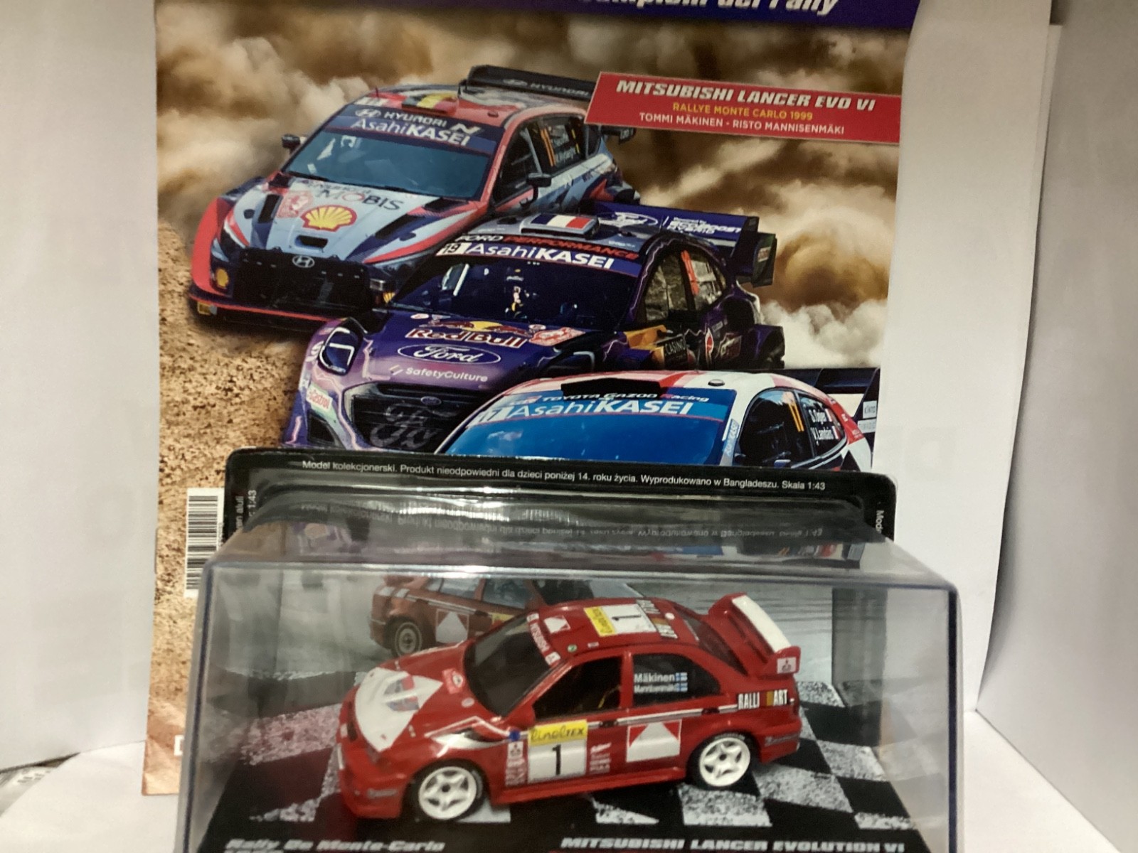 IXO Mitsubishi Lancer Evolution VI Rally Monte Carlo 1999 1:43 Booklet