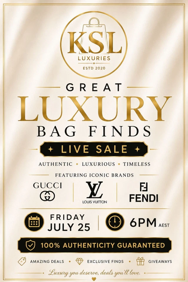July 26 Ebay Live with Luxury Items in Great Deals