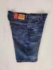 Levi's 511 Slim Fit Straight Leg Denim Jeans Shorts 10" Men's 36 Blue Stretch