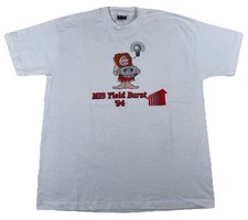 Vintage 3M MIS Cave Man T-Shirt Single Stitch White Men’s XL