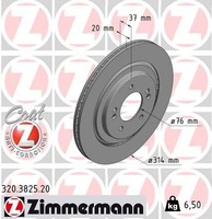 2X Zimmermann Bremsscheibe Coat Z 320.3825.20 FüR Kia Optima Jf Sportswagon Gdi