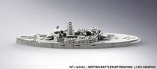 HMS Renown  British Pre Dreadnought Battleship 1:1250/1:1800/1:2400 scales