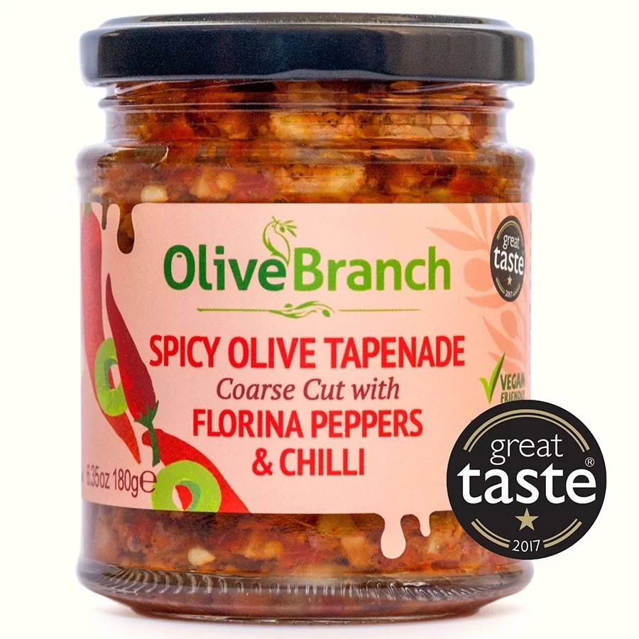 Olive Branch Florina Peppers & Chilli Tapenade 180g - Pack of 3 Jars