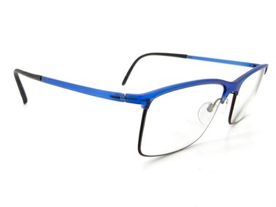 Silhouette SPX 2904 Eyeglasses FRAME 6055 Blue 52[]17-140 Black M261