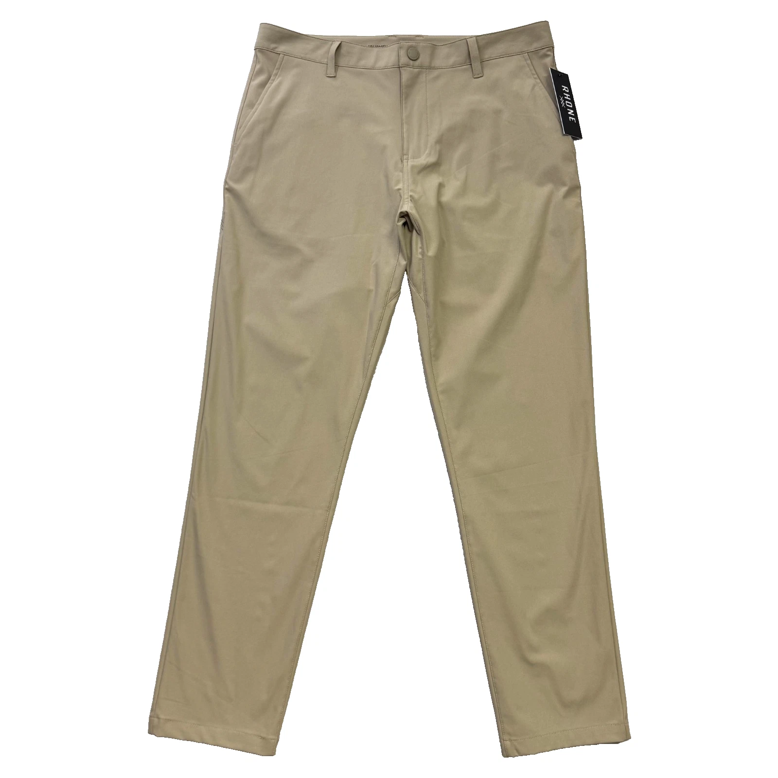 Rhone Men Commuter Slim Stretch Pant Khaki 40x33 $138 NWT Performance Fit Golf