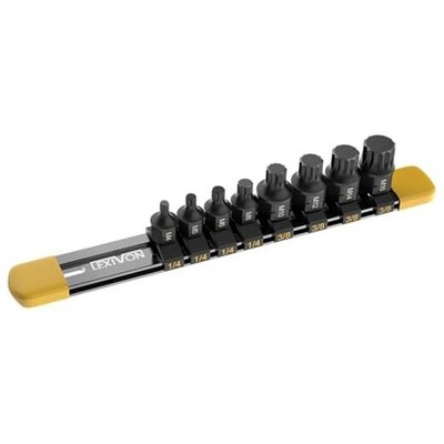  Triple Square Bit Socket Set - 8-Piece (M4-M16), Dual Drive, Super Short XZN