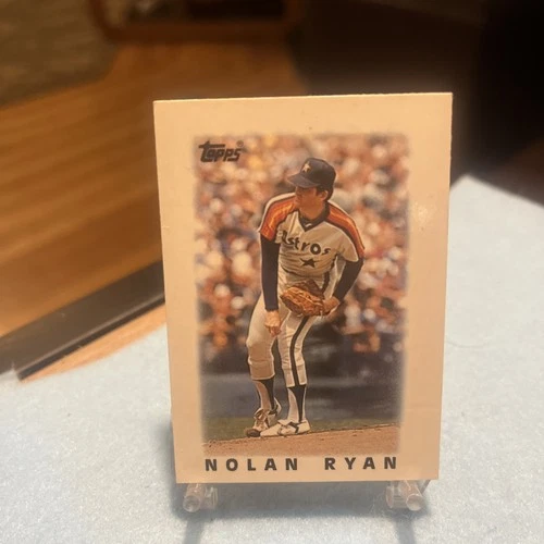 1986 Topps Mini Leaders Baseball Card #43 Nolan Ryan Houston Astros