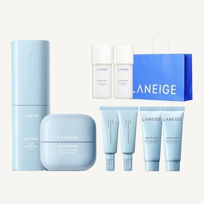 LANEIGE New Water Bank Serum & Cream Choice Set - Award-Winning 6pc Gift Bag